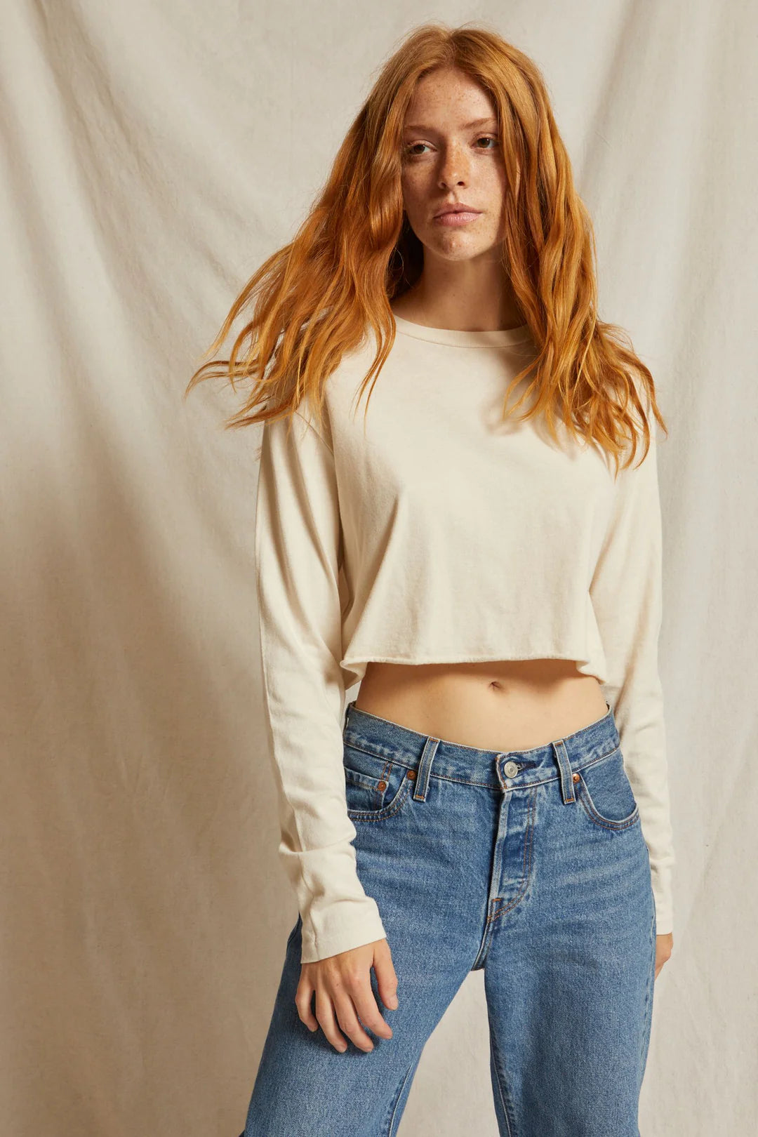Perfect White Tee Candace Long Sleeve, long sleeve tee, long sleeved shirt, cotton shirt, women's clothing