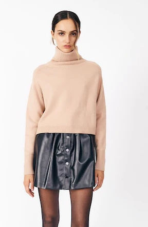 Dèluc Pugliese Turtleneck Sweater, sweater, cropped sweater, turtleneck sweater, women's clothing