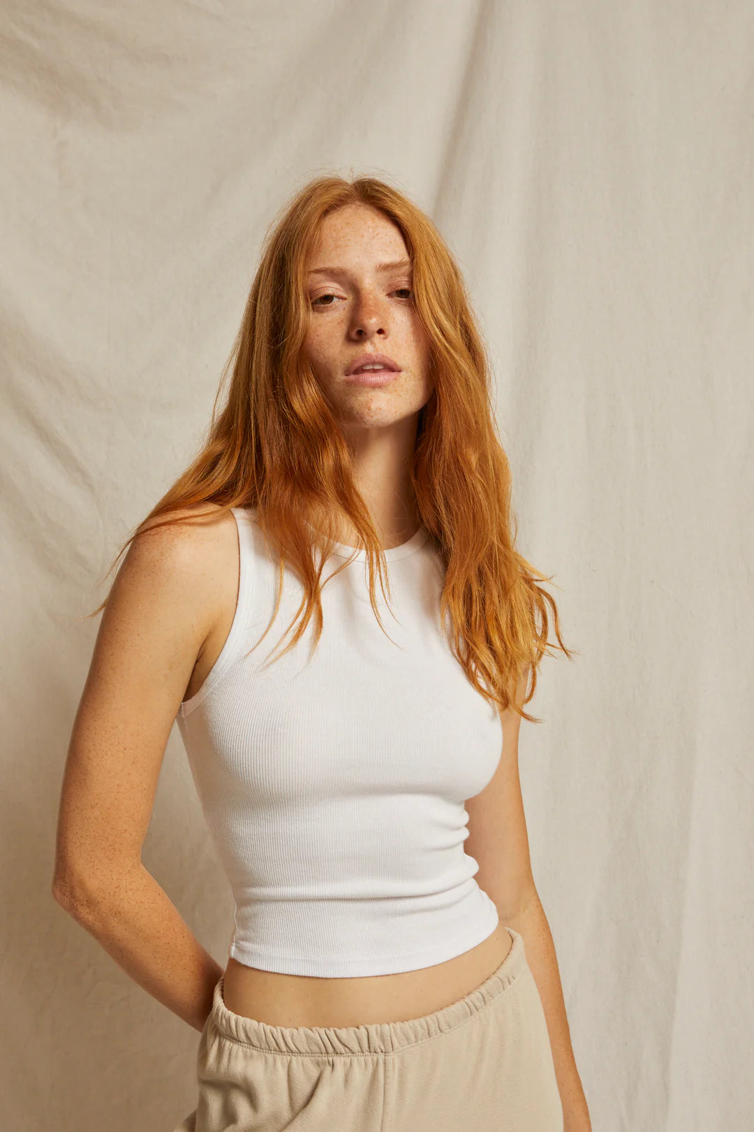 Perfect White Tee Gigi Rib Tank, tank top, ribbed tank, tank, women's clothing