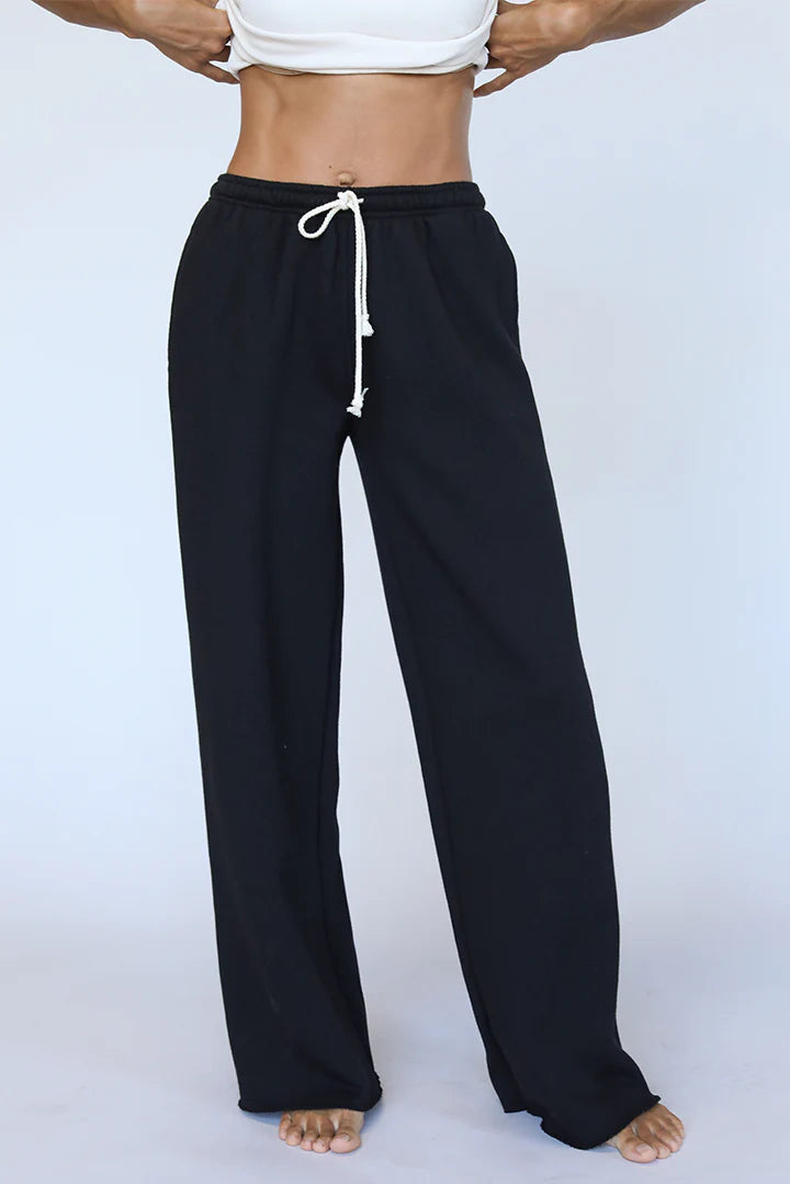 perfect white tee hailey wide leg fleece pant, sweatpants, fleece pants, wide leg pants, sweatpant, loungewear, women's clothing