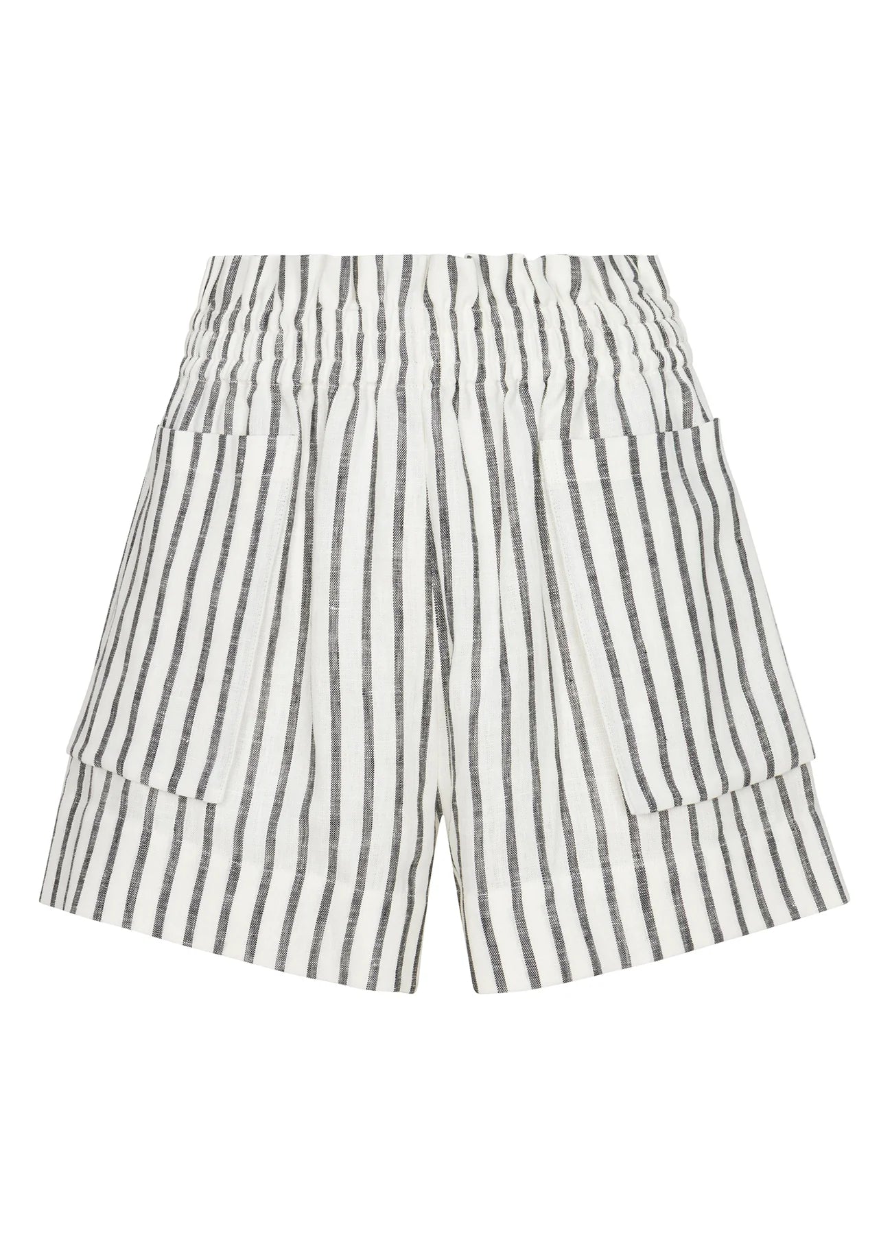 HEVRON Yarn Dyed Mira Short, shorts, striped shorts, elastic band shorts, women's clothing