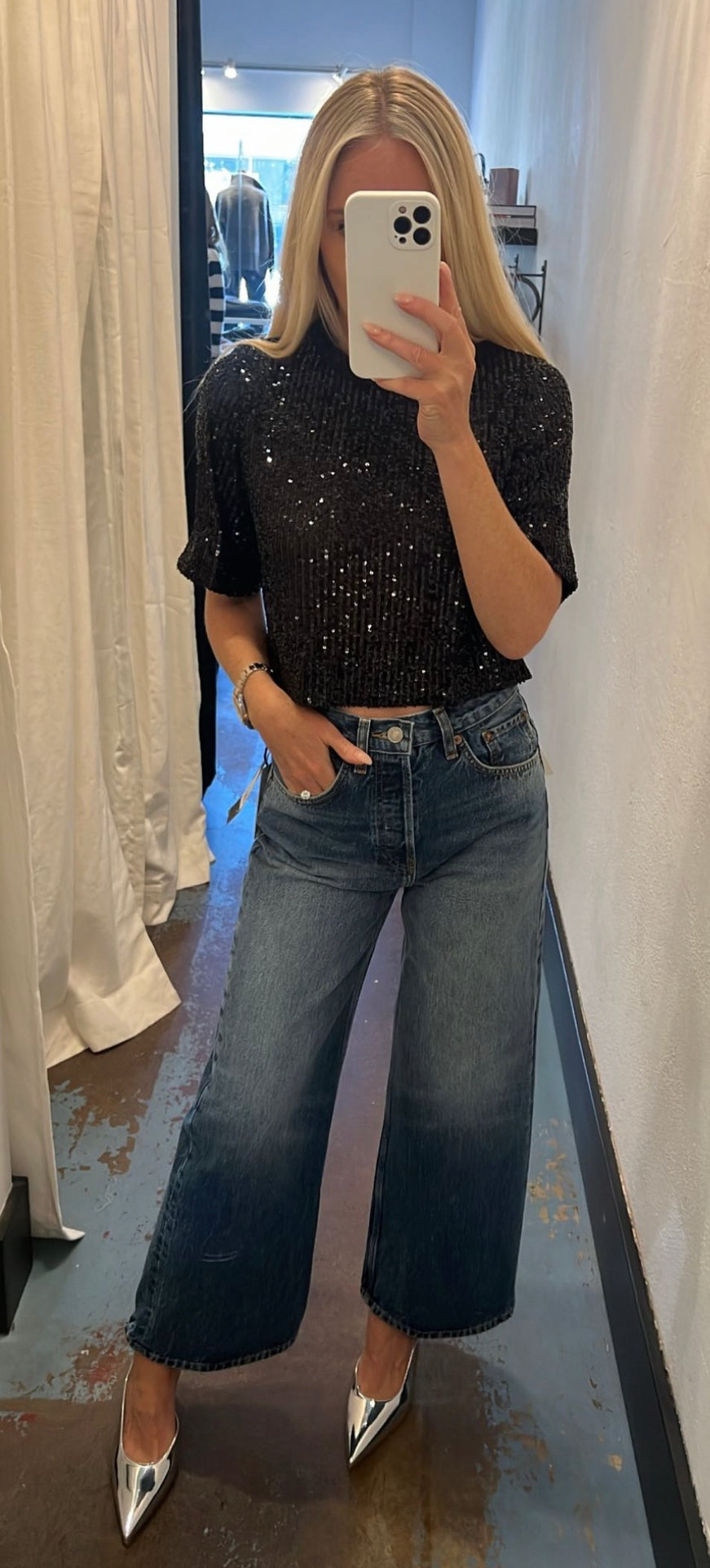 In The Mood For Love Tanie Top, sequin top, fun top, dressy top, women's clothing