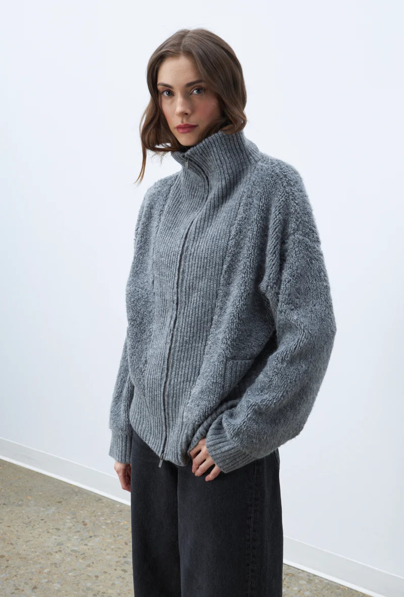 Line Stevie Sweater, zip up sweater, sweater, cardigan, zip up cardigan, women's clothing