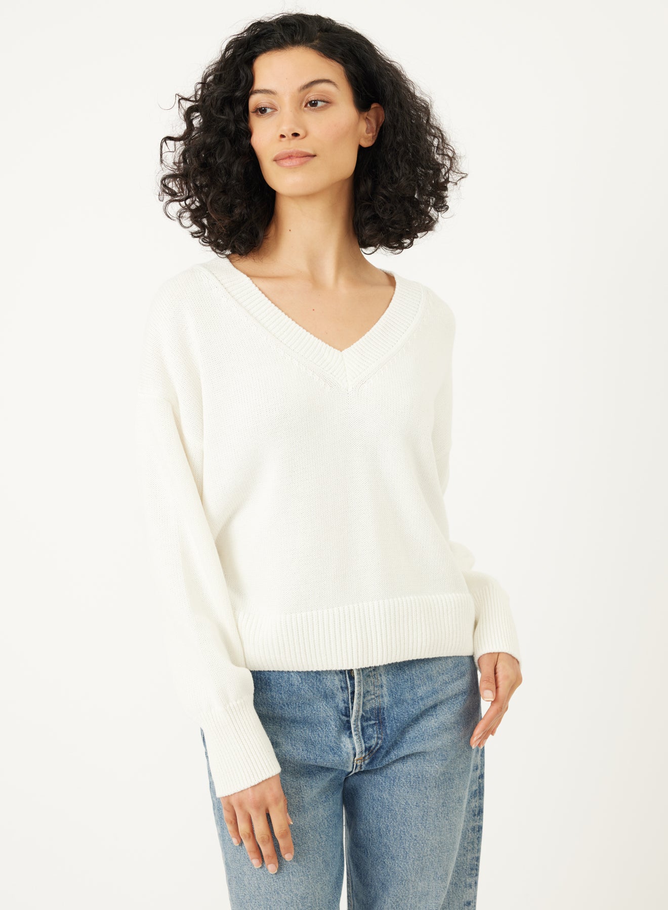 Stitches & Stripes Nova V-Neck Sweater, vneck sweater, sweater, women's clothing