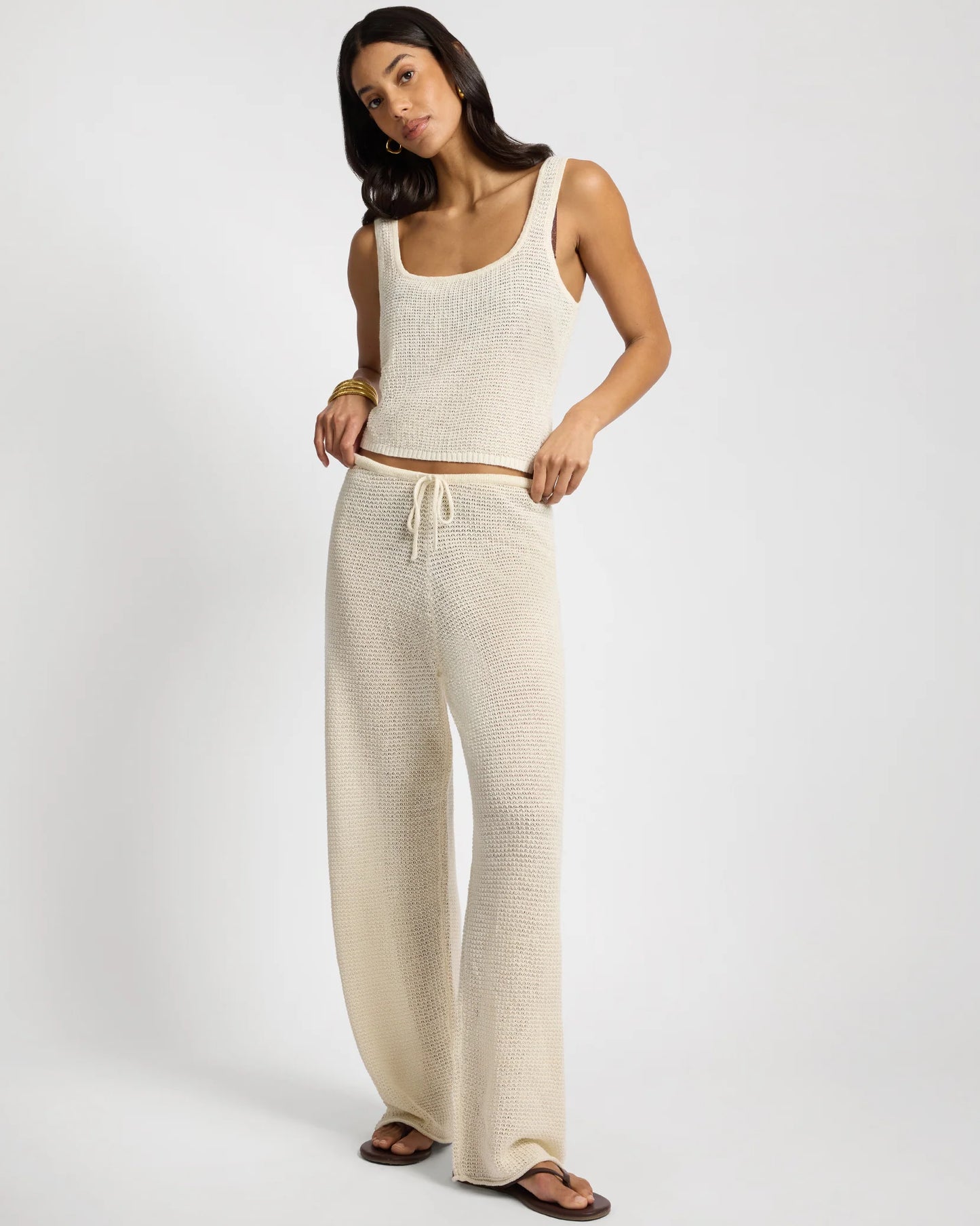 onia knit drawstring pant, loungewear, lounge set, relaxed pants, women's clothing