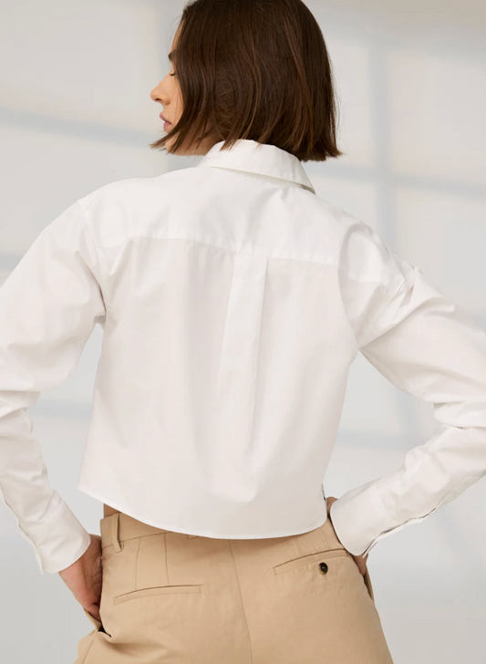 soldout.nyc The Cropped Everything Shirt, button down shirt, cropped button down, long sleeved shirt, women's clothing
