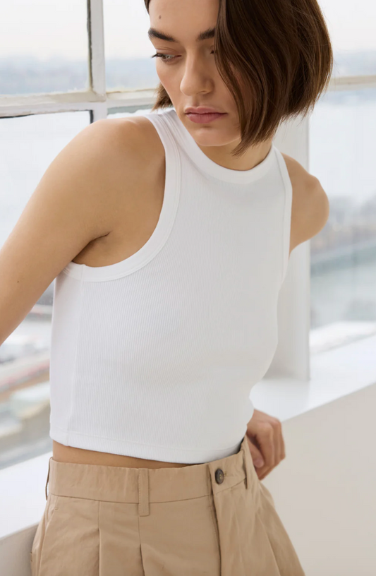 soldout.nyc The Cropped Not So Basic Tank, cropped tank, tank top, sleeveless top, women's clothing
