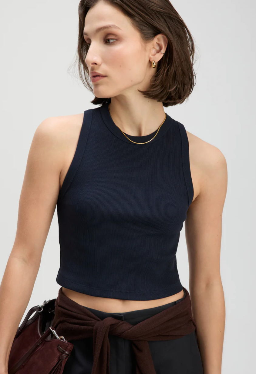 soldout.nyc The Cropped Not So Basic Tank, cropped tank, tank top, sleeveless top, women's clothing