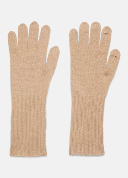 Vince Boiled Cashmere Knit Glove Camel