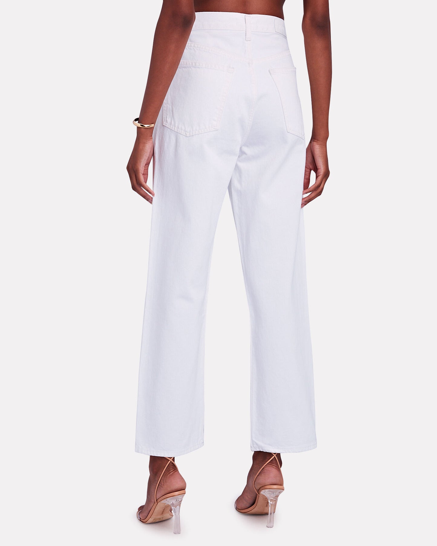 RE/DONE 90's White Crop Low Slung White