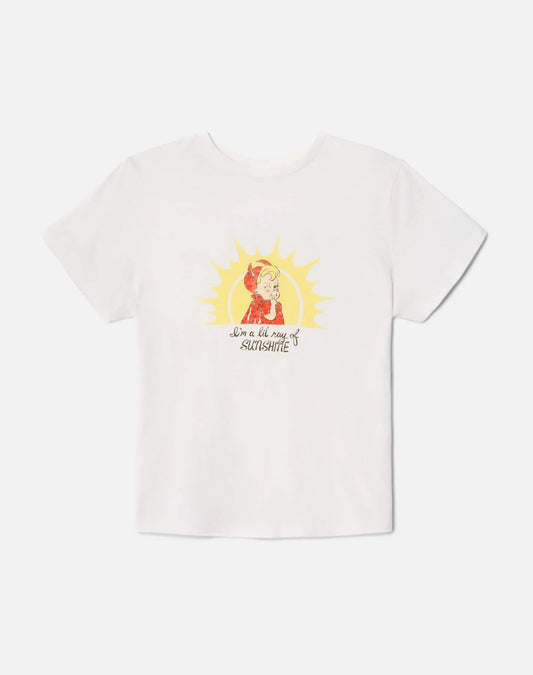 RE/DONE Classic Tee Ray of Sunshine, graphic t-shirt, t-shirt, women's clothing