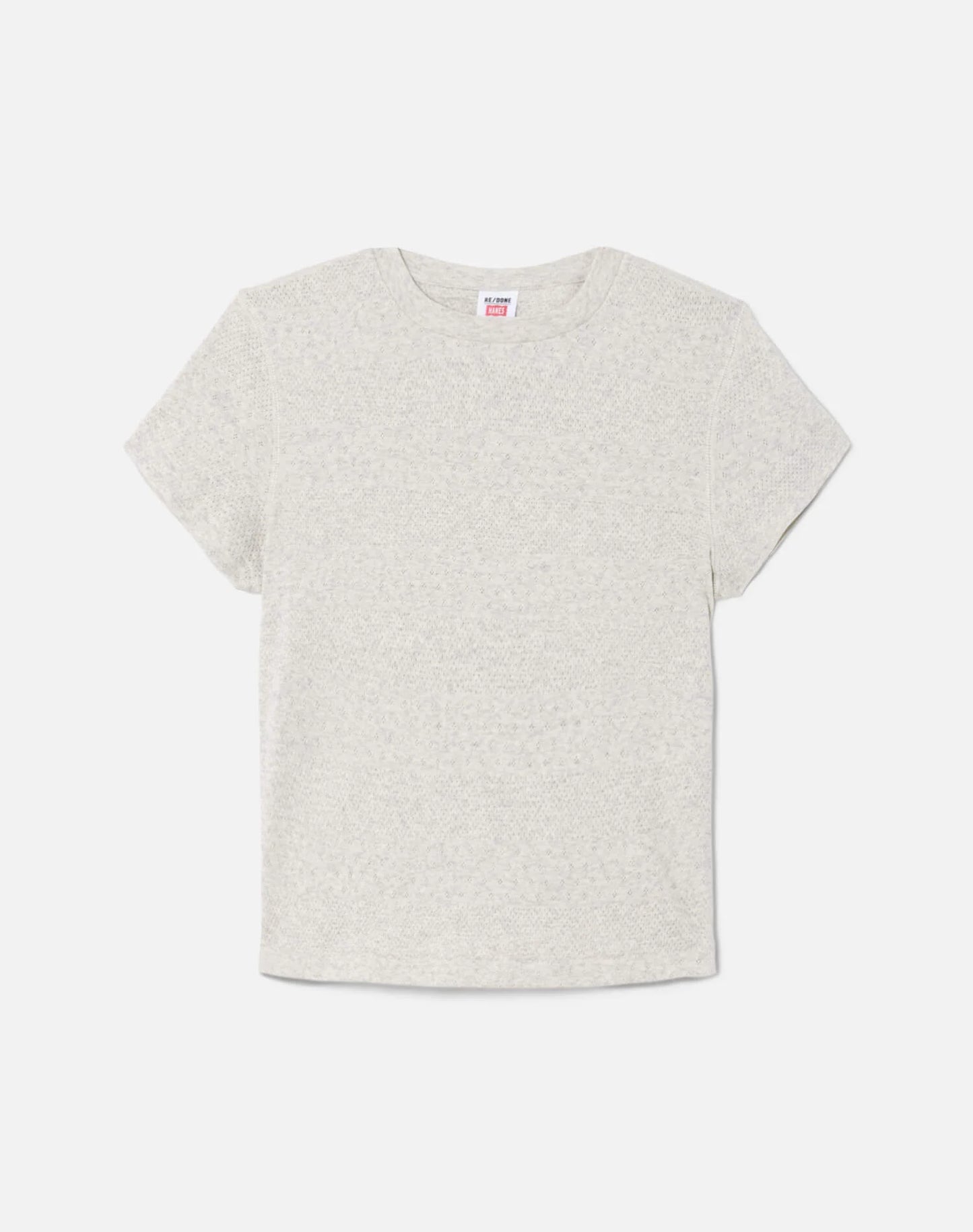 RE/DONE Pointelle 90s Baby Tee, t-shirt, baby tee, tee shirt, top, women's clothing