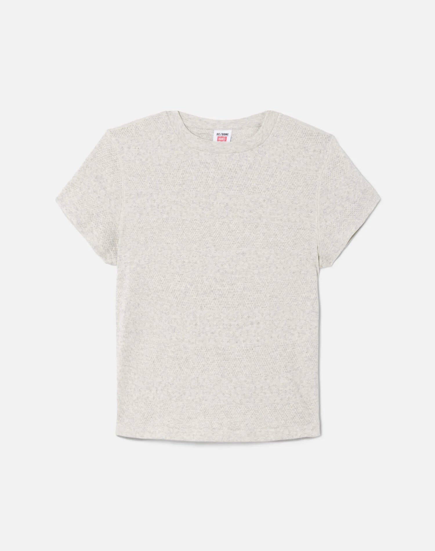 RE/DONE Pointelle 90s Baby Tee, t-shirt, baby tee, tee shirt, top, women's clothing