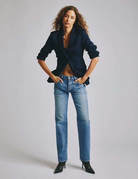 Moussy Leyden Straight leg denim jeans, jeans, clean denim, women's clothing