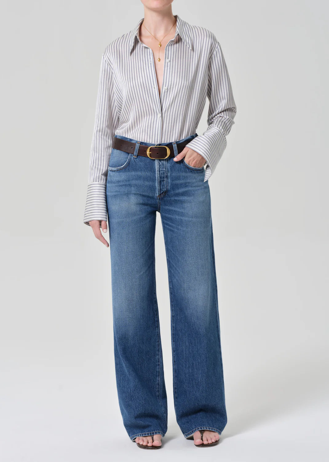 Citizens of Humanity Annina 30inch, high-rise waist and clean, straight-leg shape, denim jeans, women's clothing
