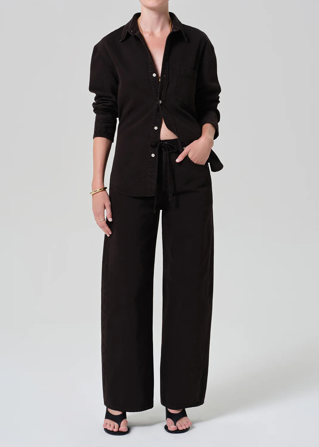 Citizens of Humanity Brynn Drawstring Trouser, trouser, linen pant, pants, women's clothing
