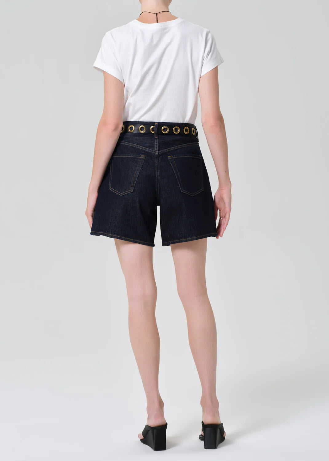 Citizens of Humanity Marlow Long Short, relaxed mid-rise offering an easy fit shorts, denim shorts, women's clothing
