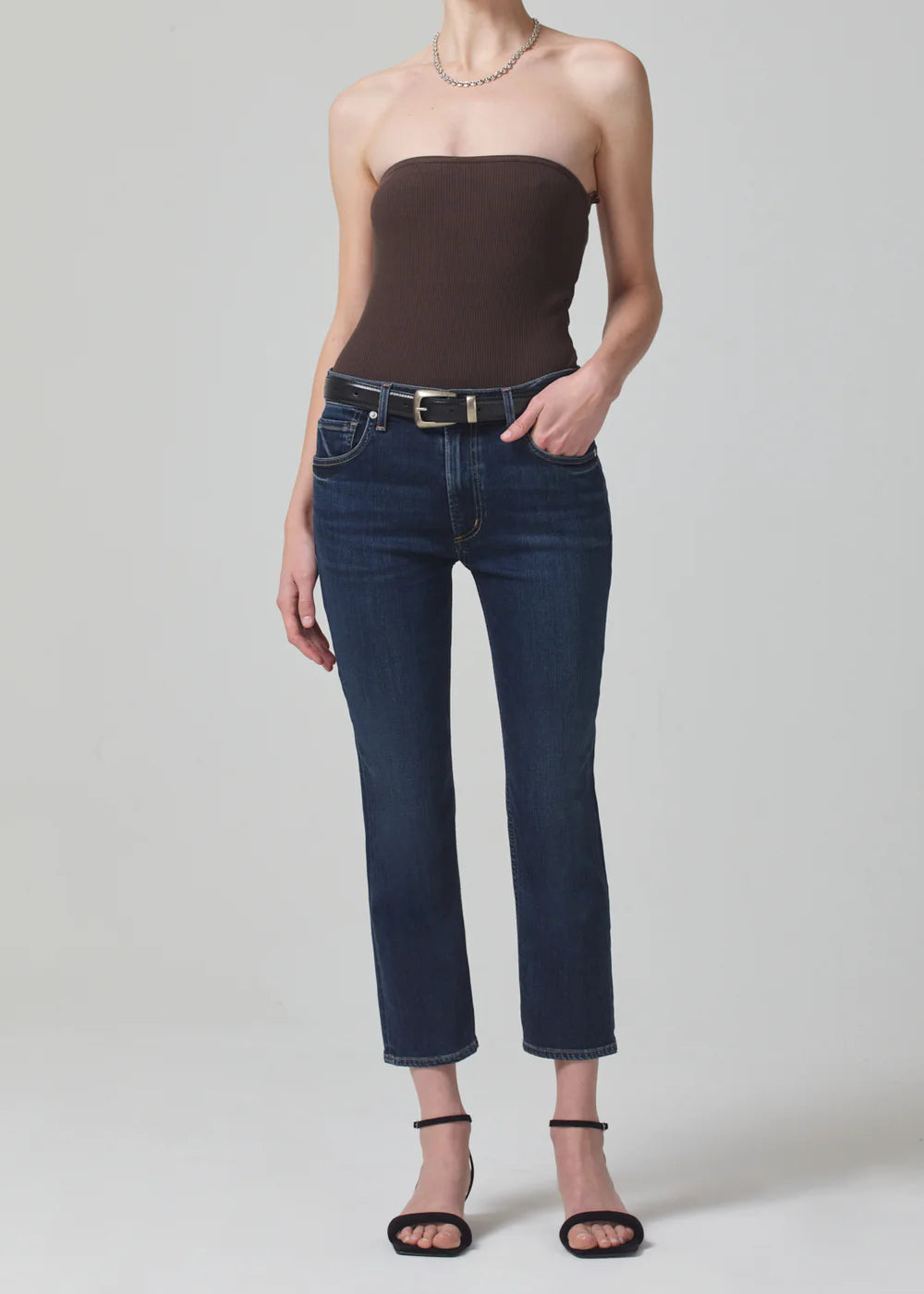 Citizens of Humanity Isola Straight Crop, cropped jeans, cropped denim, straight leg denim, mid-rise denim, denim jeans, women's clothing