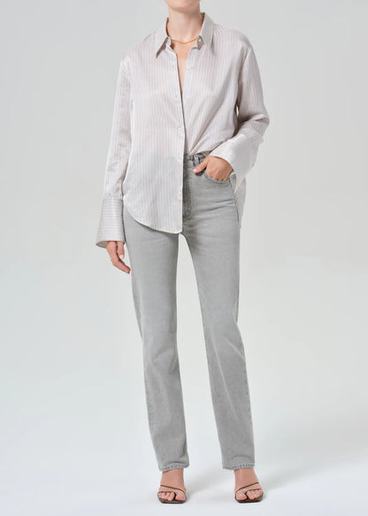 Citizens of Humanity Zurie in Quartz Grey, jeans, denim, grey denim, women's clothing