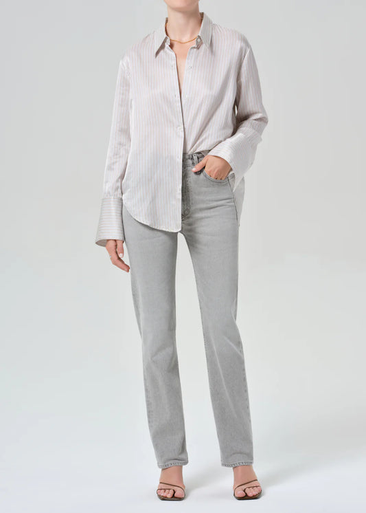 Citizens of Humanity Zurie in Quartz Grey, jeans, denim, grey denim, women's clothing