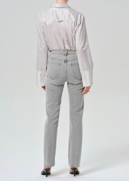 Citizens of Humanity Zurie in Quartz Grey, jeans, denim, grey denim, women's clothing