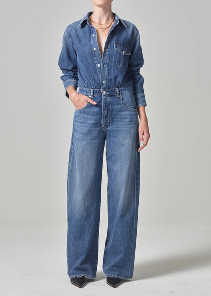 Citizens of Humanity Maisie Jumpsuit, denim jumpsuit, one piece denim, jumpsuit, women's clothing