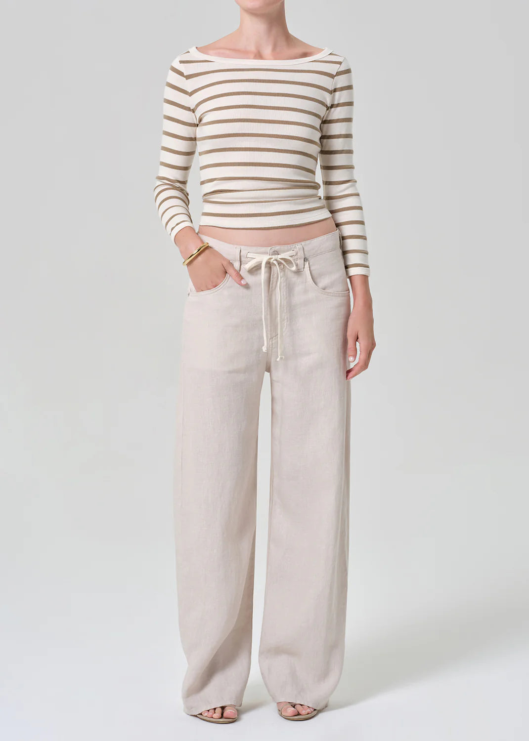 Citizens of Humanity Brynn Drawstring Trouser, trouser, linen pant, pants, women's clothing