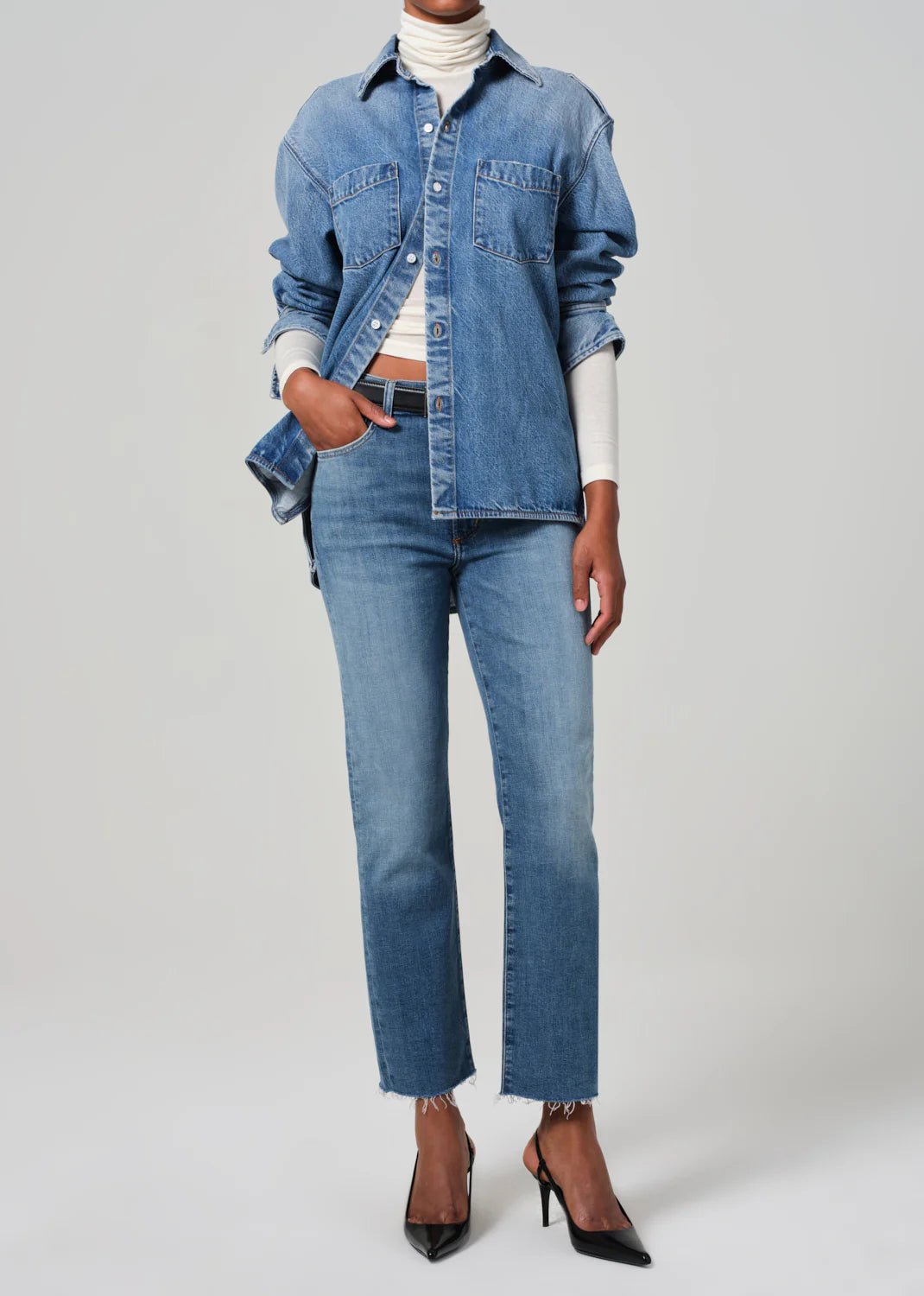 Citizens of Humanity Caia Straight, denim jeans, straight denim, high rise denim, jeans, women's clothing