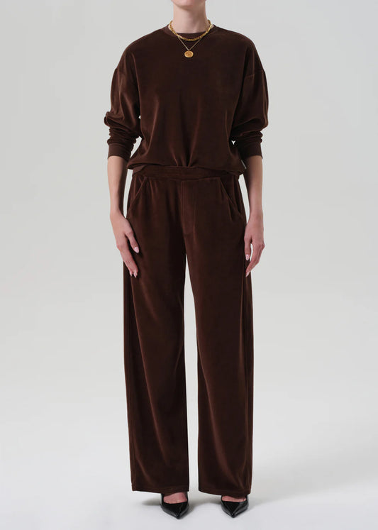 Citizens of Humanity Brynn Drawstring Pant Velour, pants, velour pants, sweat set, women's clothing