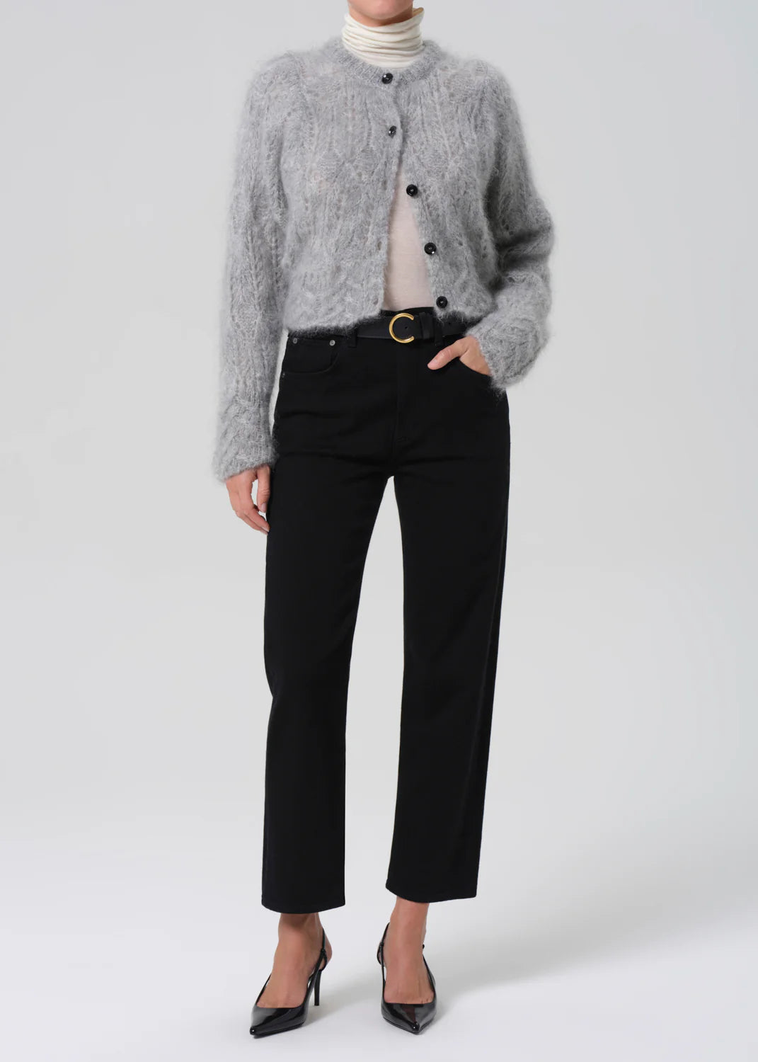 Citizens of Humanity Delfina in Starless, high rise denim, denim jeans, jeans, clean denim, cropped denim, women's clothing