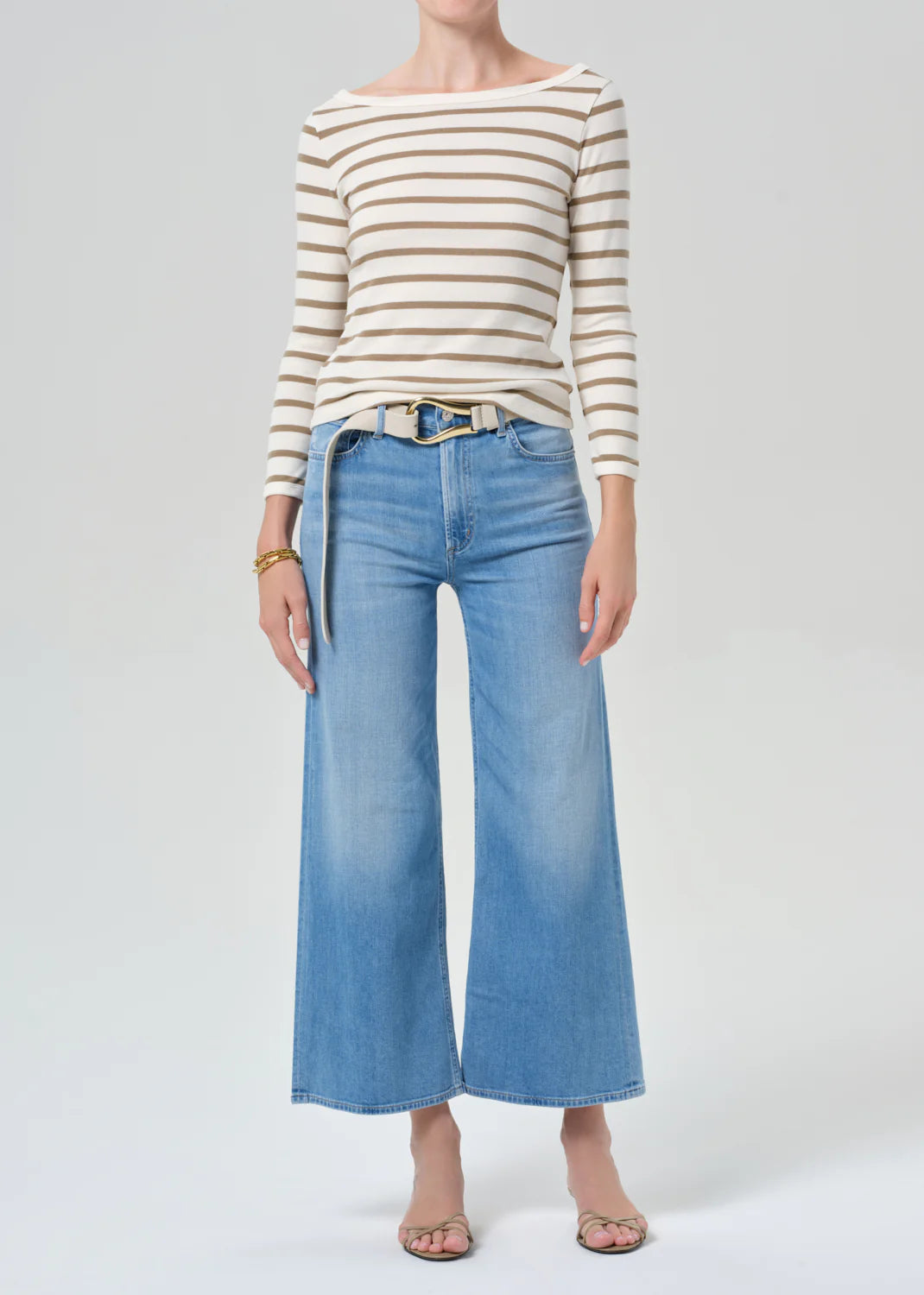 Citizens of Humanity Lyra Wide Leg Crop, wide leg denim, Cropped at the ankle, denim jeans, women's clothing