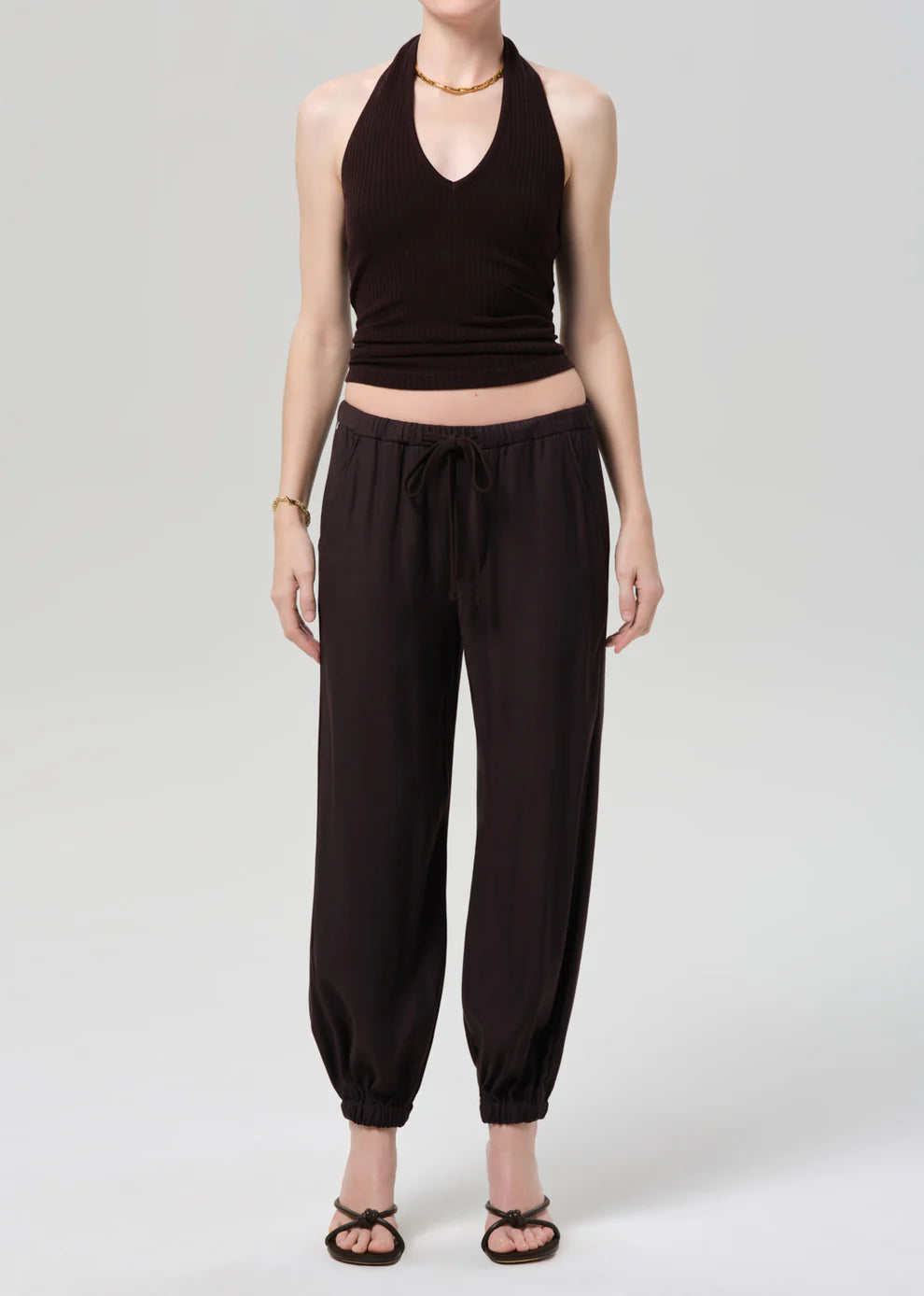 Citizens of Humanity Bubble Pant Portofino Twill, lightweight pants, baggy pants, pull on pants, pants, women's clothing