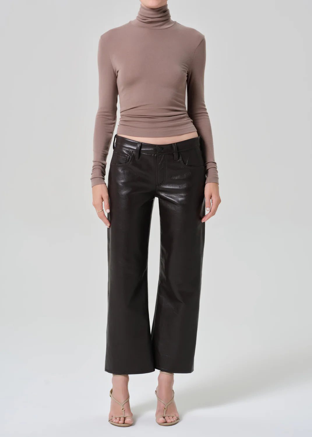 Citizens of Humanity Faye Vintage Straight Recycled Leather, leather pants, leather, pants, women's clothing