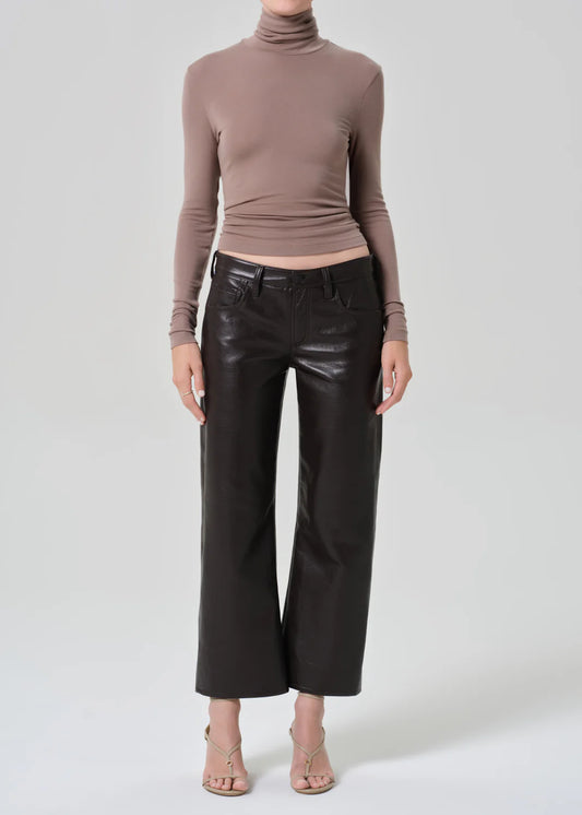 Citizens of Humanity Faye Vintage Straight Recycled Leather, leather pants, leather, pants, women's clothing