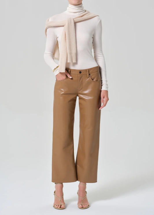 Citizens of Humanity Faye Vintage Straight Recycled Leather, leather pants, leather, pants, women's clothing