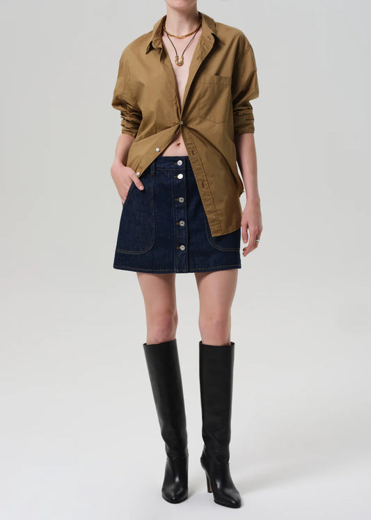 Citizens of Humanity Curved Pocket Mini Skirt, mini skirt, denim skirt, denim, skirt, women's clothing