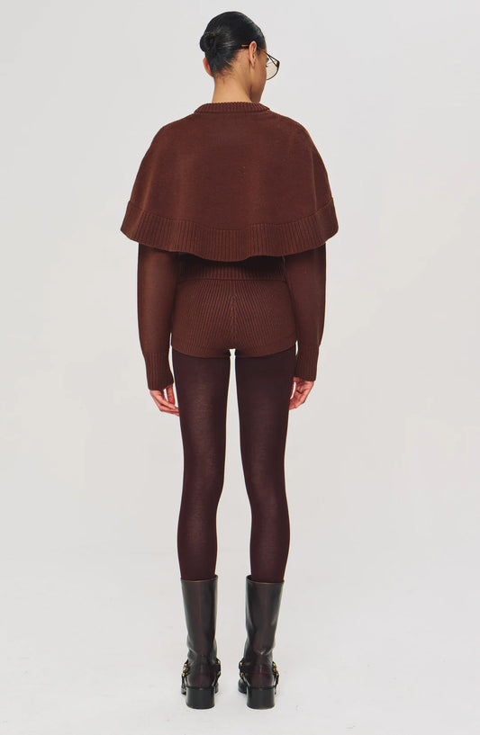 Ronny Kobo Evian Knit Top, sweater, knit top, brown sweater, women's clothing