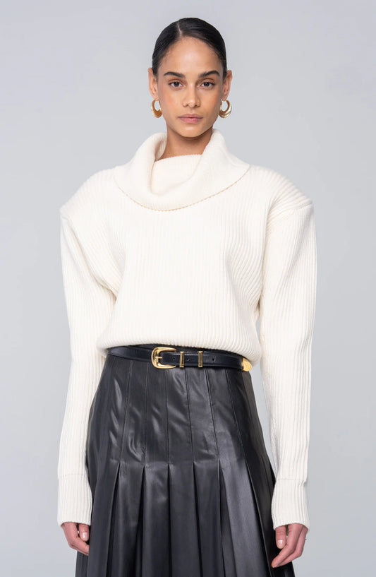 Ronny Kobo Camilla Knit Top, sweater, cowl neck sweater, women's clothing