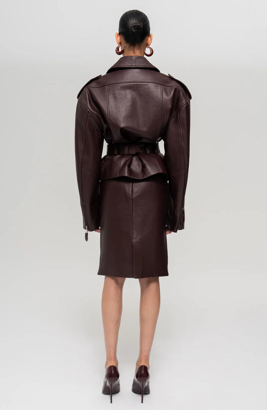 Ronny Kobo Lilou Jacket, faux leather jacket, biker jacket, outerwear, women's clothing