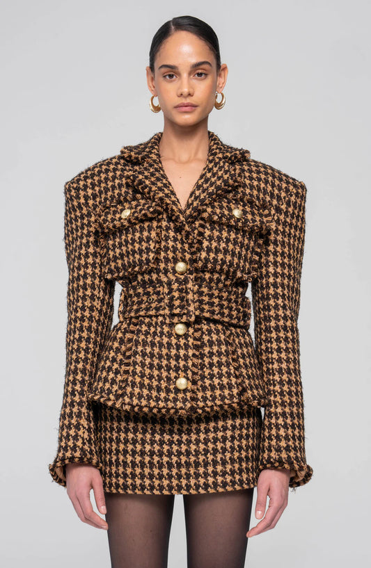 Ronny Kobo Janice Jacket, blazer, coat, houndstooth jacket, outerwear, women's clothing