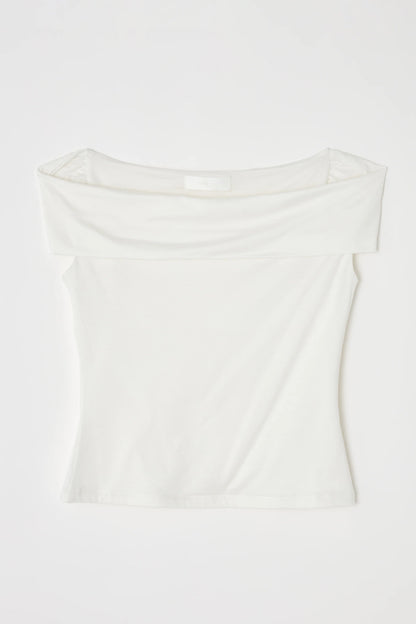 MV OFF SHOULDER TEE, off-shoulder top, top, shirt, sleeveless top, women's clothing