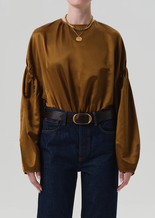 Citizens of Humanity Anika Top, long sleeved top, fancy top, puffed sleeves, women's clothing