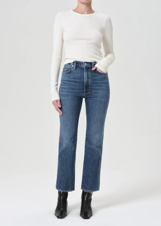 AGOLDE Pinch Waist in Fix, high rise denim, denim jeans, jeans, blue jeans, women's clothing