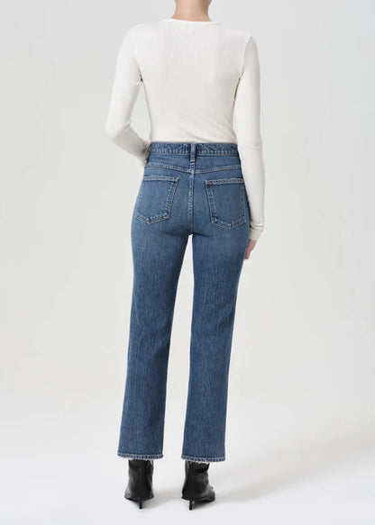 AGOLDE Pinch Waist in Fix, high rise denim, denim jeans, jeans, blue jeans, women's clothing