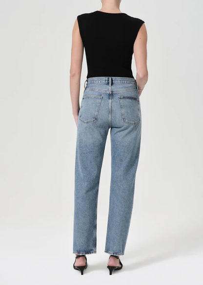 AGOLDE 90's Pinch Waist in Navigate, high waist denim, denim jeans, straight leg jeans, women's clothing