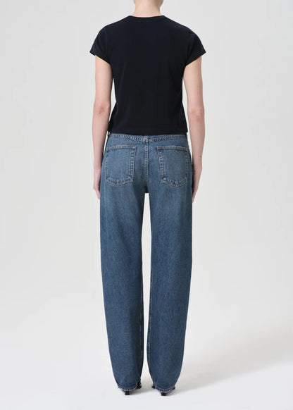 AGOLDE Kelly Jean, High-rise relaxed, straight with a vintage-inspired extended inseam, denim, denim jeans, women's clothing