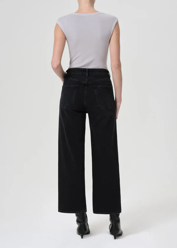 AGOLDE Ren in Hush, high rise denim, denim jeans, black jeans, women's clothing