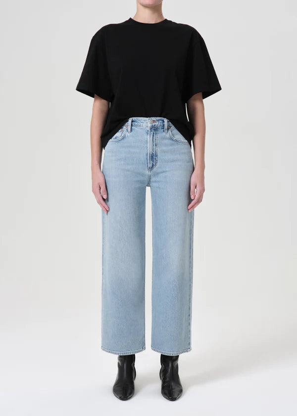 AGOLDE Ren in Groove, high rise denim, denim jeans, cropped denim, clean denim, women's clothing