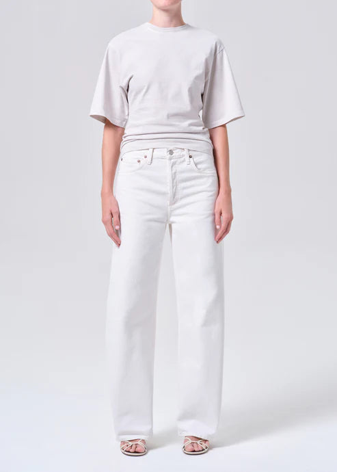 AGOLDE Arc Jean, denim jeans, jeans, bow leg jeans, wide leg denim, cropped jeans, women's clothing