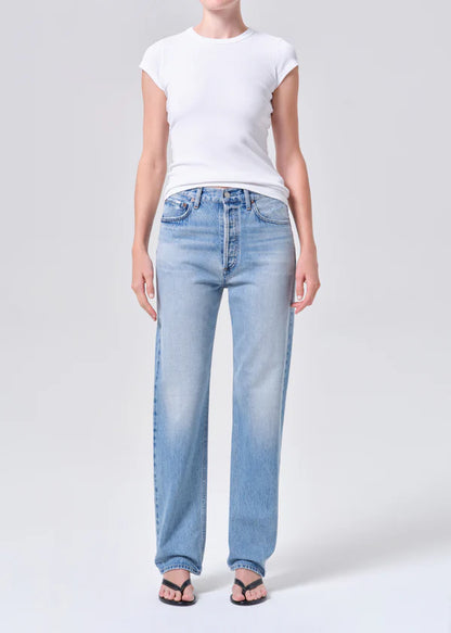 AGOLDE 90's Jean 32", mid-rise denim jeans, denim, jeans, straight leg jeans, Women's clothing